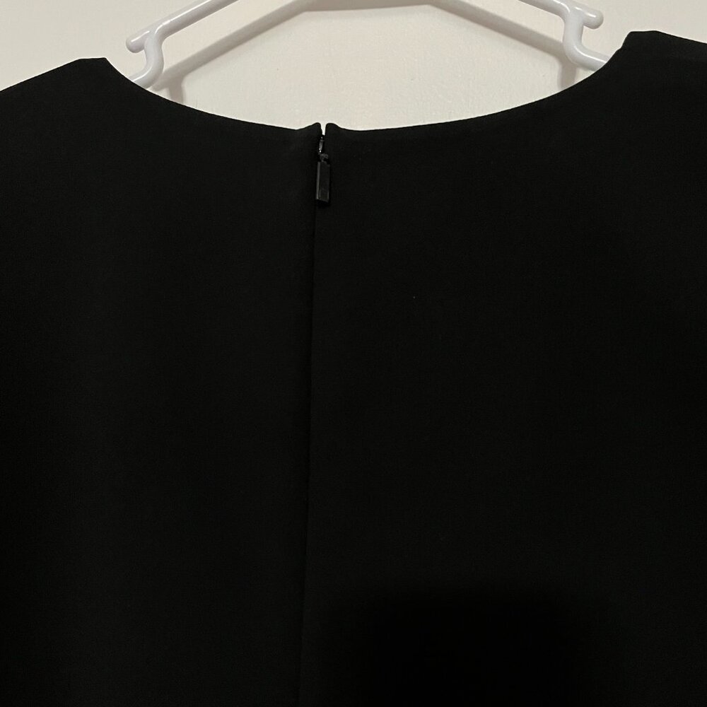 Lafayette 148 New York NWT black shift dress volume sleeve size medium - Picture 9 of 11